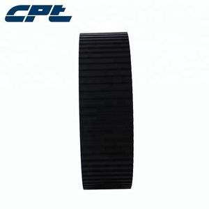 Puleggia dentata per cinghia di distribuzione da 8M per larghezza 30mm con foro cilindrico e boccola conica, trattamento superficiale in ossido nero OEM, certificazione ISO9001 - Product Image 6