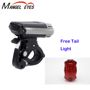 USB Rechargeable LED Bike <strong>Light</strong> Set <strong>Bicycle</strong> Headlight Front <strong>Light</strong> Free Rear Back Tail <strong>Light</strong> - Product Image 2