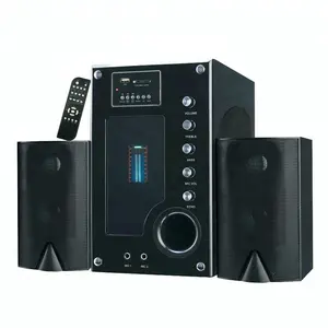 Kualitas Terbaik! Sistem Rumah Theater Pembicara Nirkabel 2.1 Subwoofer Pembicara Multimedia dengan Mode AUX