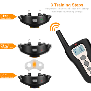 2018 nuevo impermeable teledirigido eléctrico <span class=keywords><strong>PAC</strong></span> collar del entrenamiento del perro - Product Image 4