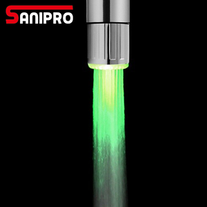 SANIPRO contrôle de la température 3 couleurs eau puissance robinet de <span class=keywords><strong>douche</strong></span> lumière économie d'eau robinet aérateur changement LED robinet lumière - Product Image 5
