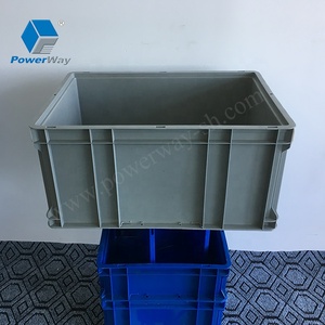 50L logistic storage tote crates box stackable plastic container