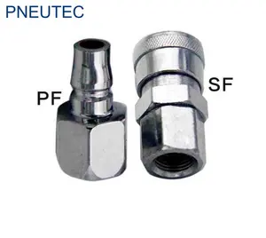 SF20 PF30 chrome plated steel self lock C type shut off male thread NITTO/JAPAN Pneumatic Quick Couplings for air compress