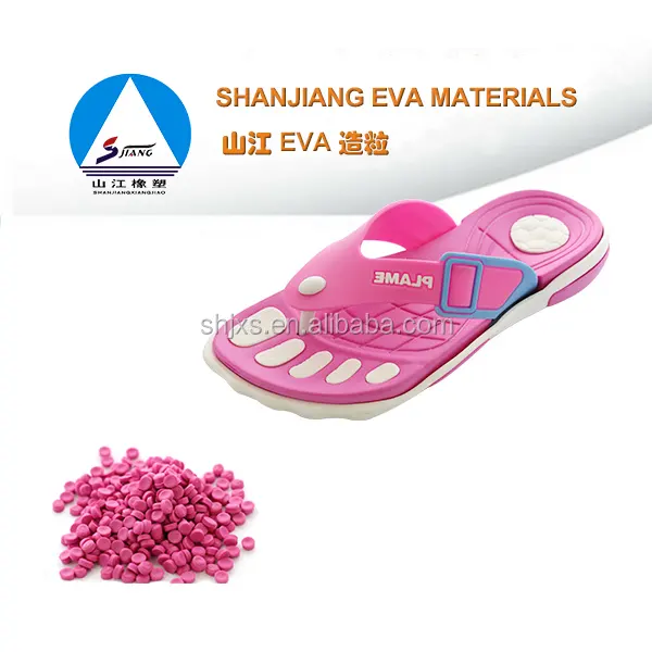 Matériaux d'injection Eva, granulés/Eva composés pour chaussures, sandales, pantoufles, semelle, moyenne, jouet, bottes hautes