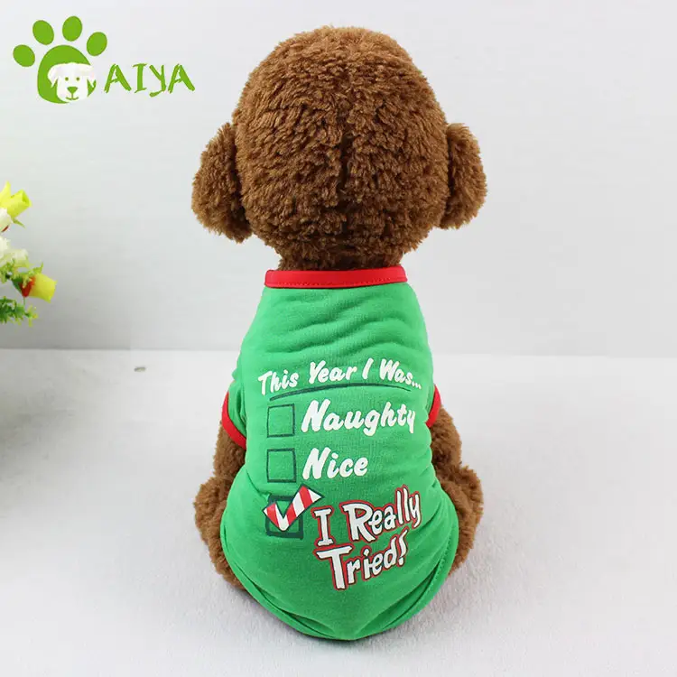 Amostra grátis Multi Tamanhos Moldes Dog Clothing Pet Clothes T-shirts Cartoon Personalizado Roupas de Inverno Sustentável Carta para Impressão