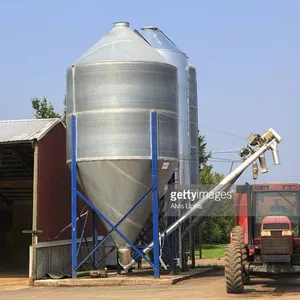 Silo de almacenamiento de granos de acero para semillas de maíz, campo de fácil desmontaje, 50 toneladas