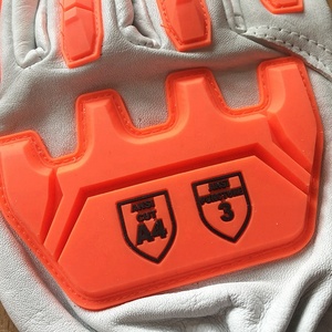 Rindsleder Leder Unzerstörbar Cut Proof Mechanische <span class=keywords><strong>Hand</strong></span> Bohren Handschuhe - Product Image 4