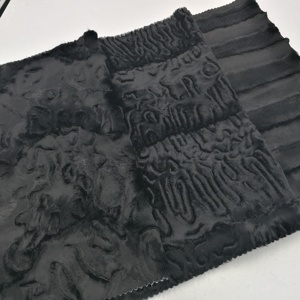 Per indumento e giocattolo goffrato e spazzolato striscia di pelliccia sintetica o tessuto di peluche all'ingrosso - Product Image 4
