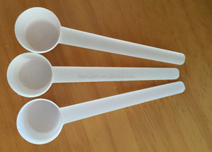 Cuchara de café de plástico personalizada, Color blanco - Product Image 3