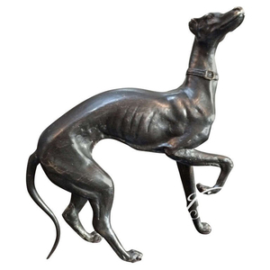 Statues de chiens lévriers en bronze de conception célèbre - Product Image 4