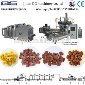 Made In China Glutenvrij Rijst Krokante Bal Extruder Machine/Co-Geëxtrudeerde Cornflakes Granen Productielijn/crunches Koko Dg