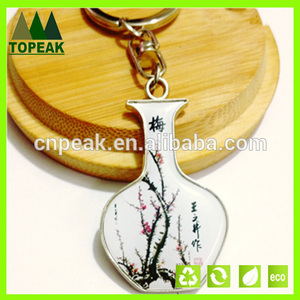 <span class=keywords><strong>los</strong></span> regalos de promoción de la cultura china de porcelana de metal llavero - Product Image 1