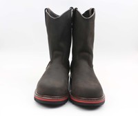 Zapatos/botas de seguridad con punta de acero de combate weltd de goma Goodyear de seguridad de cuero genuino negro para hombres