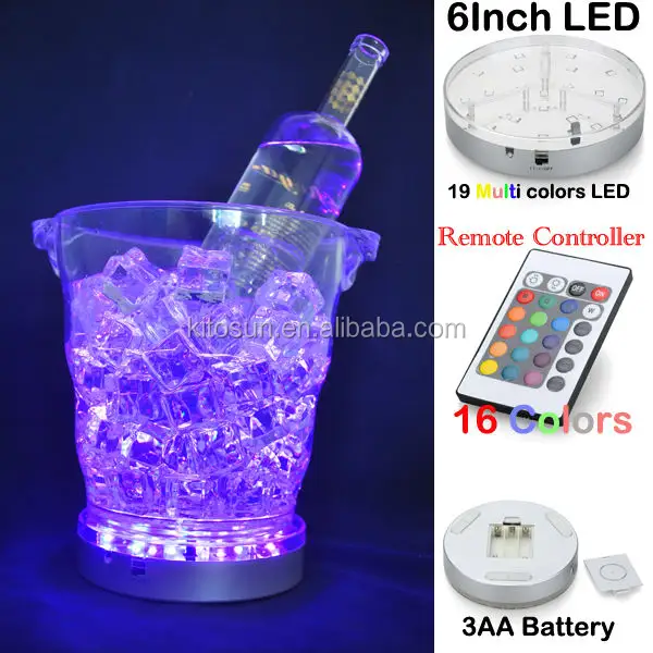 Bar Essential Customized Led Ice Bucket,Cheap Plastic/Glass Ice Bucket Lights For Food Grade Acrylic ICE BUCKET
