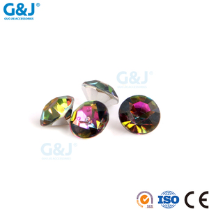 Guojie marca yiwu al por mayor de encargo a granel cheer bow rhinestone transferencia hotfix strass gema - Product Image 1