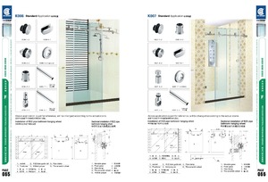 KEYI ฮาร์ดแวร์ K001สแตนเลสห้องน้ำห้องอาบน้ำอุปกรณ์ระบบห้องอาบน้ำฝักบัวเลื่อนระบบ