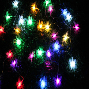 Có thể sạc lại năng lượng mặt trời <span class=keywords><strong>Powered</strong></span> 5m 20 6M 30 bướm <span class=keywords><strong>LED</strong></span> vòng hoa không thấm nước chuỗi ánh sáng cho công viên vườn - Product Image 3