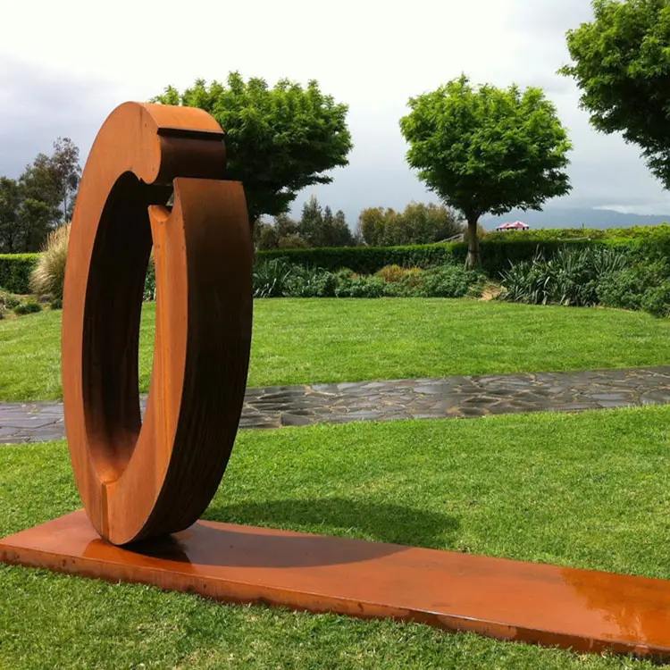 Outdoor grote maat corten staal art sculpturen voor verkoop