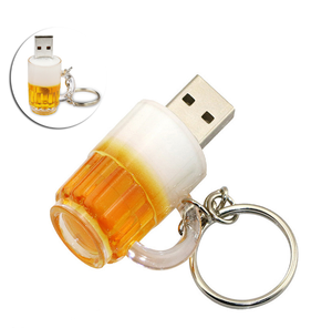 Cốc bia <span class=keywords><strong>USB</strong></span> Flash Drive Pendrive cho 4GB 8GB 16GB 32GB 64GB Mini <span class=keywords><strong>USB</strong></span> Stick <span class=keywords><strong>Keychain</strong></span> - Product Image 2