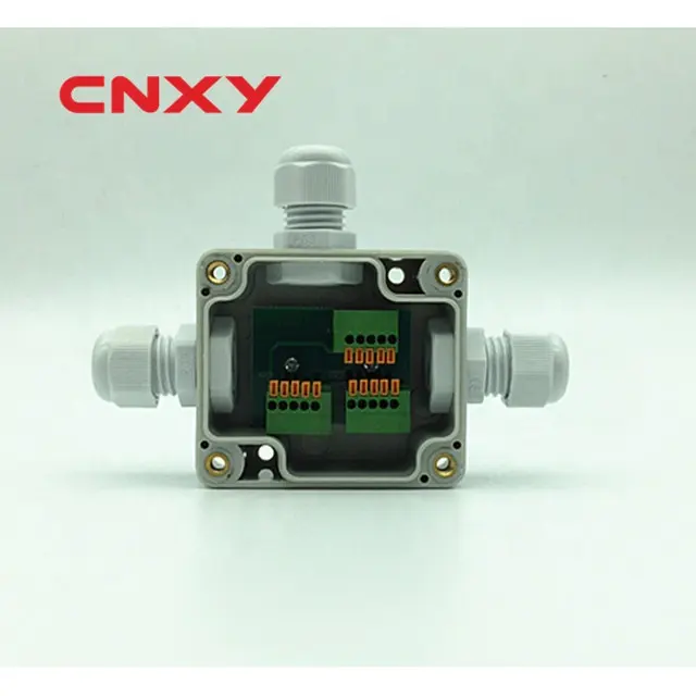 Cnxy ip65 caixa de junção plástica impermeável com glândulas do cabo pg7