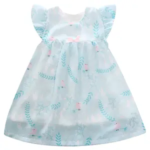 Vêtements de bébé coréen Rif Bébé Fille Pettie Robe avec Différents Motifs Mignons Bébé Filles Robe pour L'été