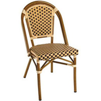 Chaise de salle à manger en rotin, mobilier de luxe nordique classique, pour café et Restaurant, France, vente directe