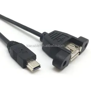 Panel Mount USB to Mini 5pin Cable