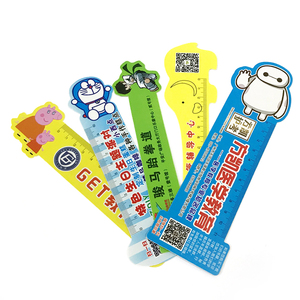 Promotional custom school flexible plastic ruler with logo for kids