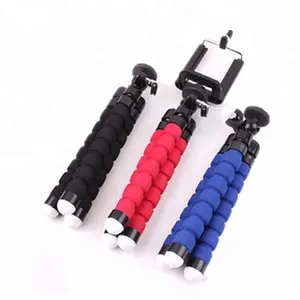 Lightweight Sponge 1/4 screw Tripod with length 185cm and Can rotate 360 degrees for camera phone shooting