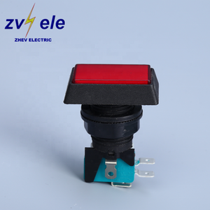 24mm kw8 16A Micro Arcade trò chơi chuyển đổi màu xanh lá cây với nút vuông 125V - Product Image 3