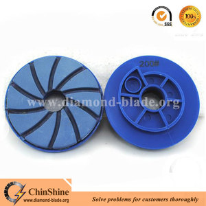 5 ''salyangoz kilidi spiral elmas keskin granit eğimli kenar reçine parlatma pedleri - Product Image 5