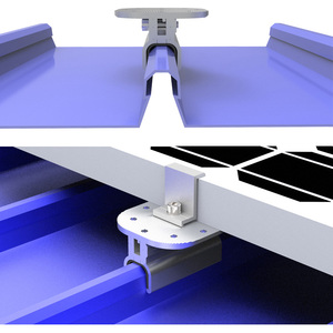 アルミニウムソーラーモジュールグラウンドシステム設置用の屋上ソーラー取り付け構造 - Product Image 4