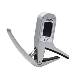 Hot sale New design variable clip tuner ac-05 guitar bass adjustable 2 in 1 guitar tuner capo