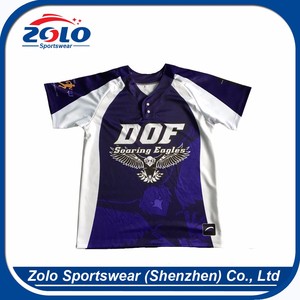 2017 novo estilo de gola feminino genérico majestoso jérsei de basebol - Product Image 5