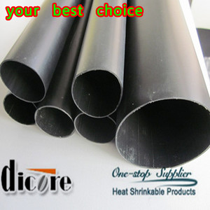Heat Shrink Tubing manga - negro, poliolefina, con holt adhesivo de fusión en - Product Image 1