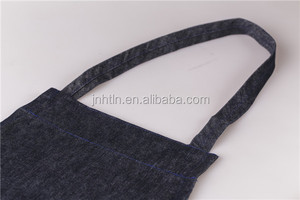 Custom Logo <strong>Denim</strong> Cooking <strong>Apron</strong> with Pockets for Men Women - Product Image 5