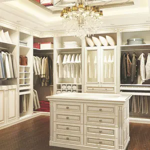 Mode closet design großhandel preis französisch schlafzimmer massivholz schlafzimmer wand garderobe schrank design für heißer verkauf