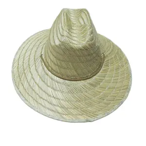 Toptan yaz geniş ağız su geçirmez köylü hasır şapka