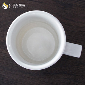 Tazas de cerámica de 15OZ, vajilla de gama alta, directa de fábrica, color blanco liso - Product Image 4