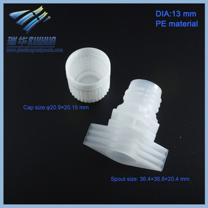Barato de la jalea del surtidor <span class=keywords><strong>13</strong></span> mm PE tapa de plástico para la bolsa - Product Image 1