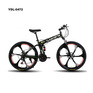 Bicicleta de Montaña plegable de 21 velocidades, suspensión dual, 24 pulgadas, 26 pulgadas, disco <span class=keywords><strong>doble</strong></span> para estudiante, <span class=keywords><strong>MTB</strong></span> - Product Image 3