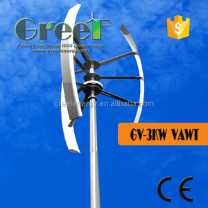 3kw 風力タービン発電機、垂直軸、電磁ブレーキ+PWM、ダイレクトドライブ - Product Image 2