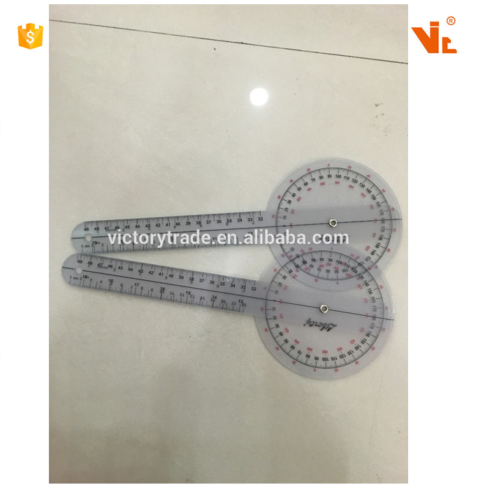 V-T020 360 градусов транспортир, лучшее качество портативный пластиковый палец Гониометр