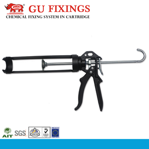 Pistolet à calfeutrer manuel professionnel à tige lisse en acier de 10oz conception sans goutte bricolage utilisation industrielle 18:1 rapport de poussée Latex de Silicone - Product Image 5