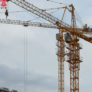 10 Ton 60m Self Erecting Hammer Head Tower Crane