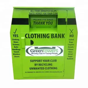 Quần áo tặng bin tùy chỉnh thiết kế giày tái chế bin quần áo quần áo sử dụng quần áo container - Product Image 3