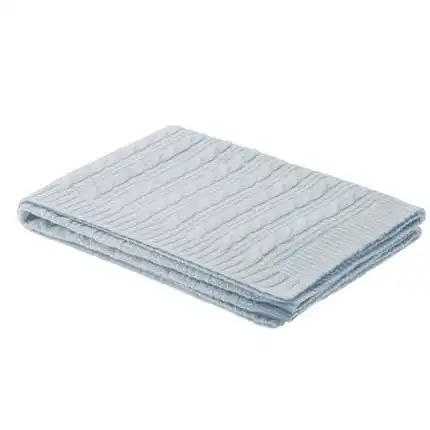 IMF Cosy Cashmere Cable Knitting Throw All Season Kids Indoor/Outdooarm Quilt Throwr Blanket