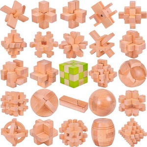 智力魔方拼图鲁班锁脑筋急转弯益智益智木制脑筋急转弯拼图 - Product Image 2