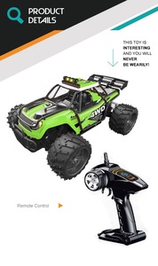 High speed PVC toy tank 1:16 light remote control car with petrol engine 4x4 - Product Image 2