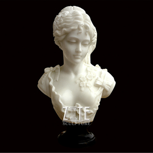 Buste en marbre français classique sculpté en <span class=keywords><strong>d</strong></span>étail, statue de Jeanne <span class=keywords><strong>d</strong></span>'<span class=keywords><strong>Arc</strong></span> - Product Image 4